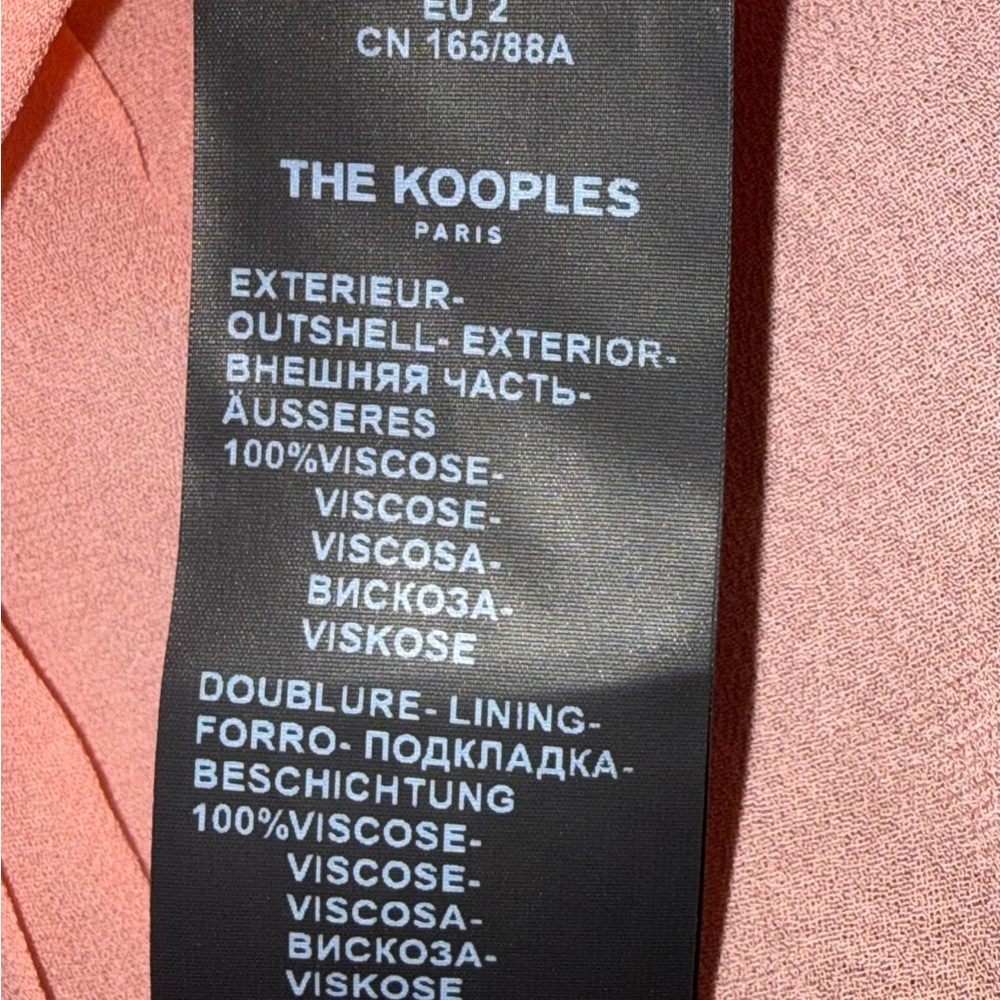 The Kooples Soft Pink Ruffled Blouse - Picture 4 of 4